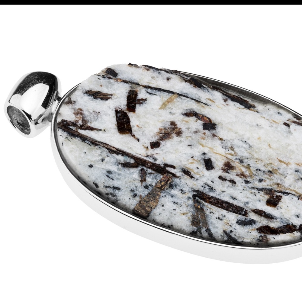Sterling Silver Astrophyllite Pendant - Picture 6 of 7